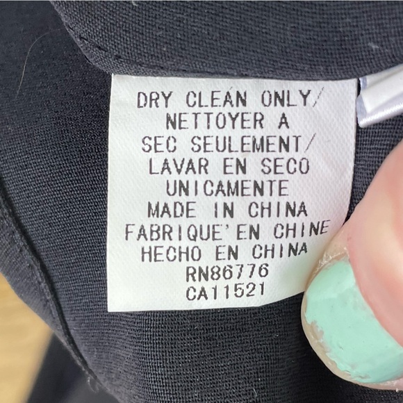 Due Per Due Black Tank Top Sleeveless Silk 8 layer business - Picture 8 of 9